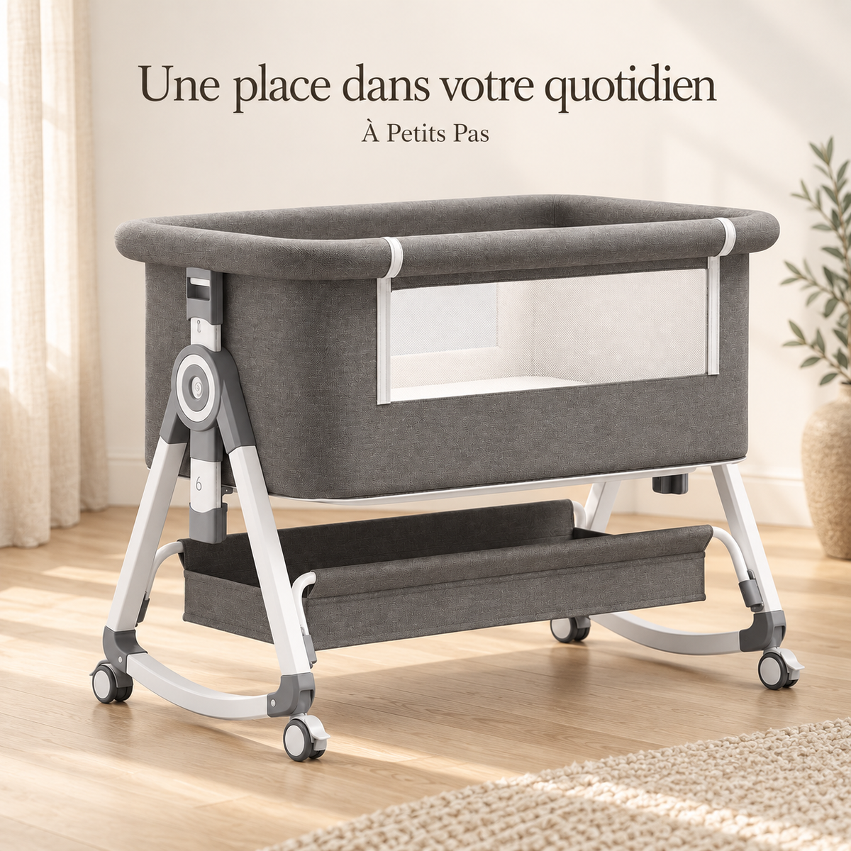 Une place dans votre quotidien — Lit d’appoint avec matelas — coloris doux
