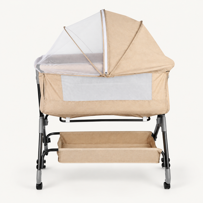 Berceau de chevet réglable avec moustiquaire — Beige