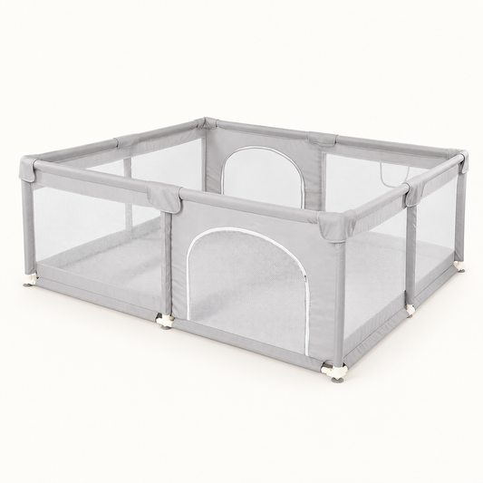 Parc bébé en tissu Oxford avec tapis — 150 × 150 cm