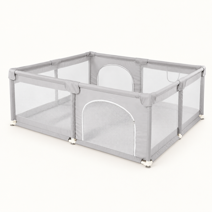 Parc bébé en tissu Oxford avec tapis