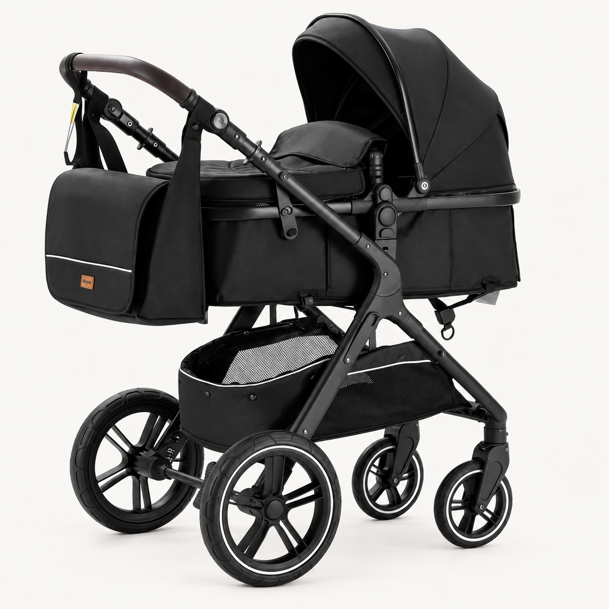 Poussette modulable avec sac assorti — Noir