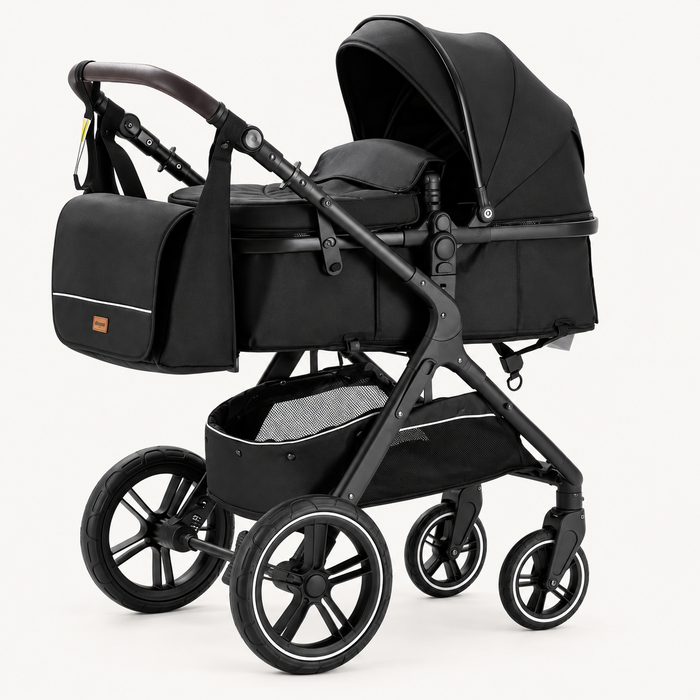 Poussette modulable avec sac assorti