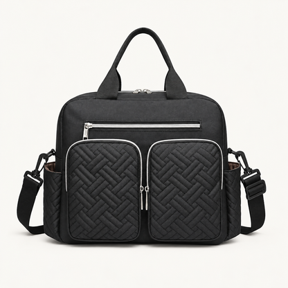 Sac à langer bandoulière KONO — Noir