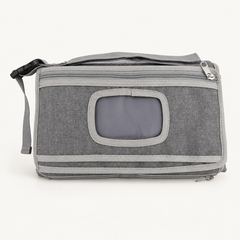 Kit de change nomade — pochette grise