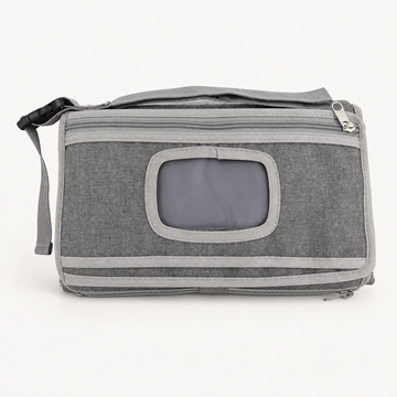 Pivoine — Kit de change nomade, pochette grise