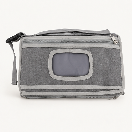 Kit de change nomade — pochette grise — Gris